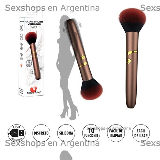 Brocha eléctrica para maquillaje, herramienta de belleza con vibración, 10 modos de vibracion